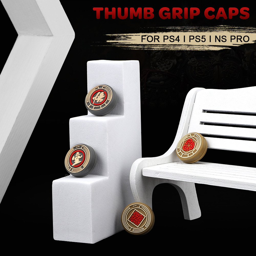 Black%20Myth%20WuKong%20Theme%20Silicone%20Thumb%20Stick%20Grip%20Cap%20For%20PS5/PS5%20Slim%20PS4%20PS3%20Xbox%20Switch%20Pro%20Controller%20Joystick%20Cover%20Protector%20Case%20-%20Image%207