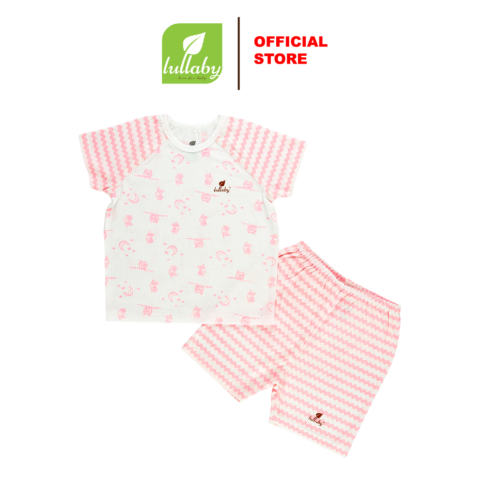 LULLABY - NH352M - Bộ quần áo cộc tay raglan