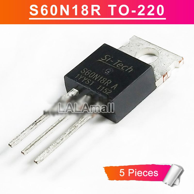 5 Buah S60N18R TO220 S60N18RA TO-220 180A/60V N-channel Transistor ...
