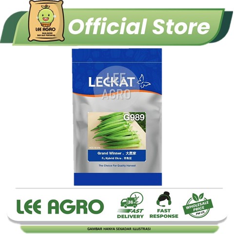 Leckat G989 G 989 Kacang Bendi Okra Seed Seeds Biji Benih Sayur