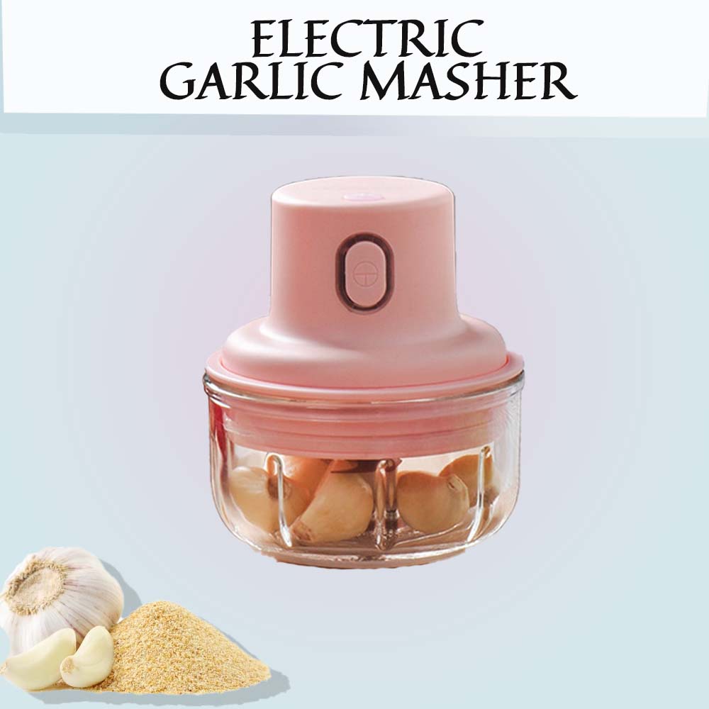 Wireless Electric Garlic Press Mini Meat Grinder Juicer Household