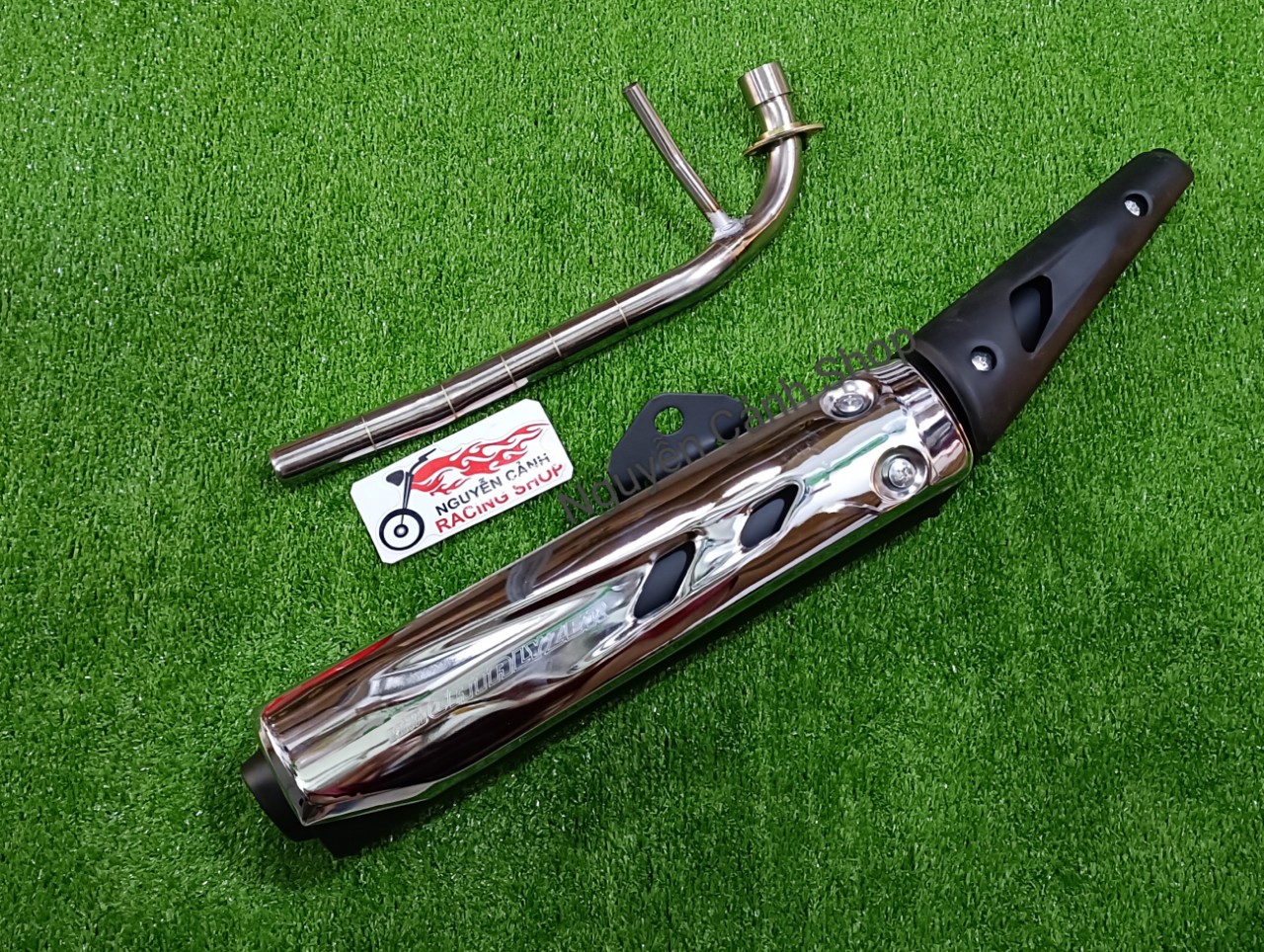 Pô Sirius kiểu exciter 2010 cổ ống hơi 27mm
