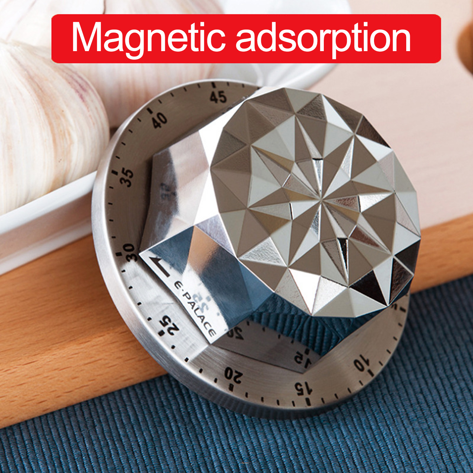 Mechanical Kitchen Timer Mechanical Timer Stainless Steel Kitchen Timer Easy Operation Precise Timing No Battery Required Clear Alarm Perfect