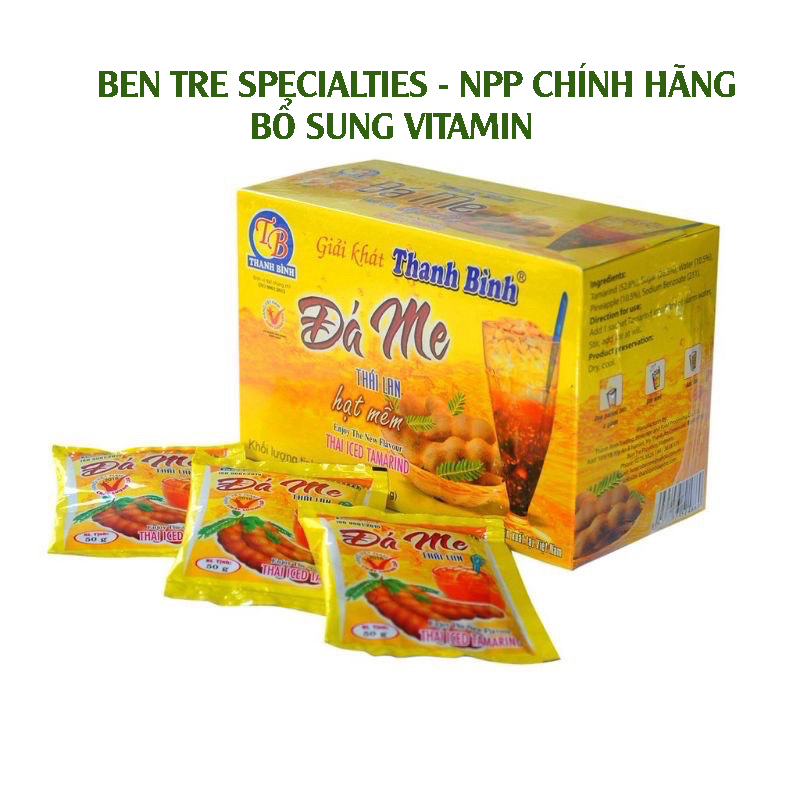 Đá me hạt mềm Thanh Bình- đồ ăn vặt - Hộp giấy 900g