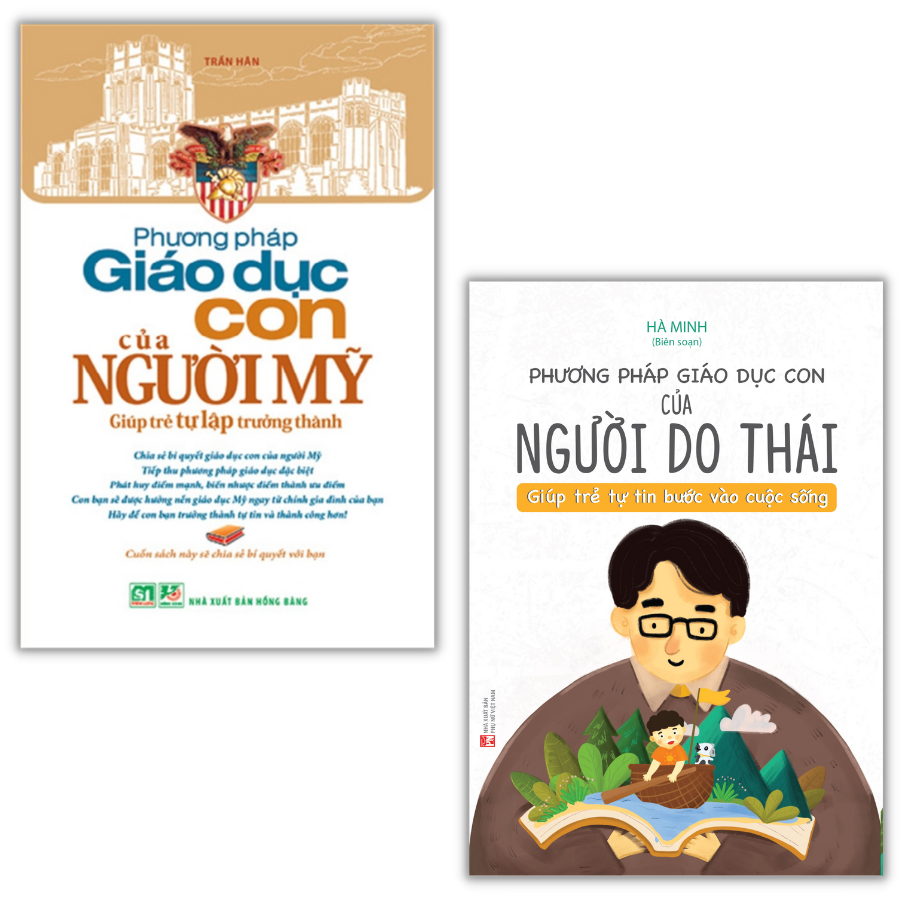 Sách: Combo Phương Pháp Dạy Con Của Người Mỹ + Phương Pháp Dạy Con Của Người  Do Thái (TB)
