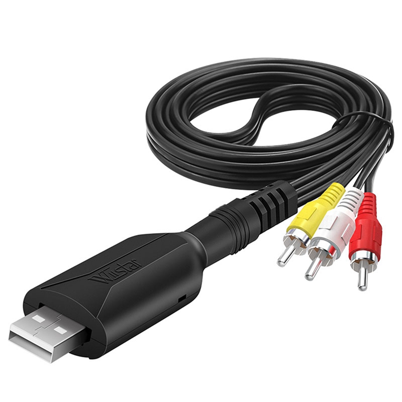 Usb video capture card to digital rca to usb 2.0 audio capture device adapter converter easy to cap vcr dvr tv