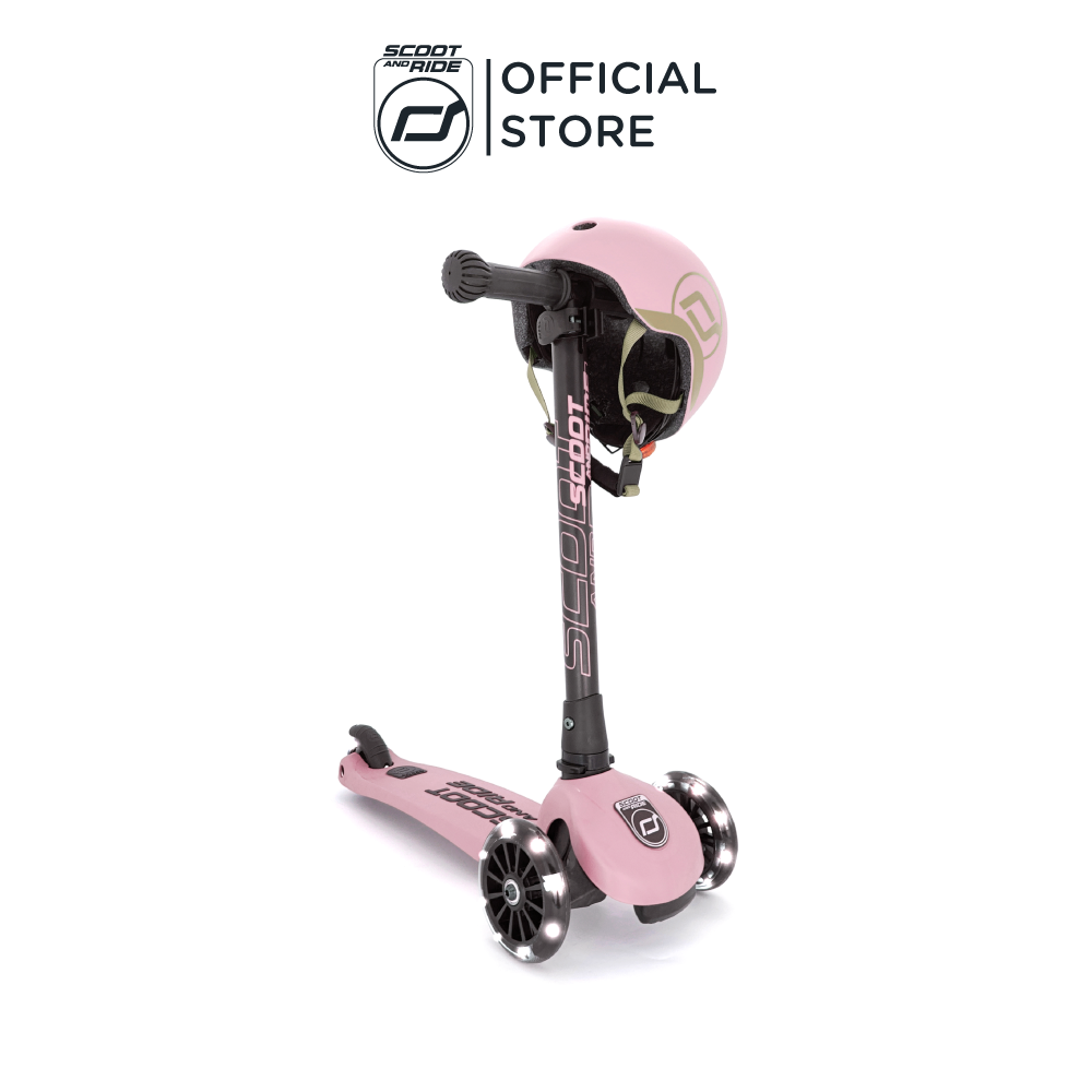 Xe scooter trẻ em Scoot and Ride Highwaykick 3 LED (Rose)