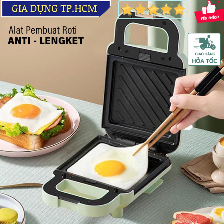 Tony decor máy làm bánh mì sandwich cầm tay, máy làm bữa sáng đa năng 650w afc yg-3088