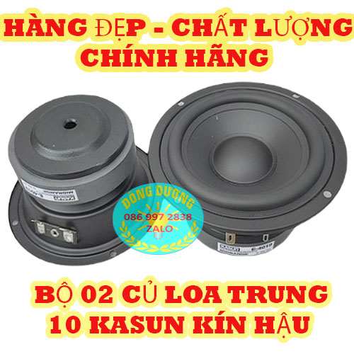 LOA TRUNG 10 KASUN CAO CẤP - 1 ĐÔI - LOẠI KÍN HẬU - LOA MID 10