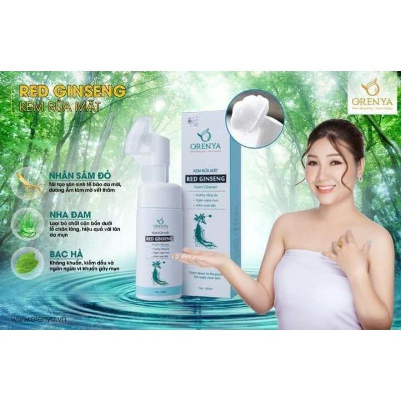 Kem Rửa Mặt Nhân Sâm Đỏ Hàn Quốc Red Ginseng – KRM01 – 150ml