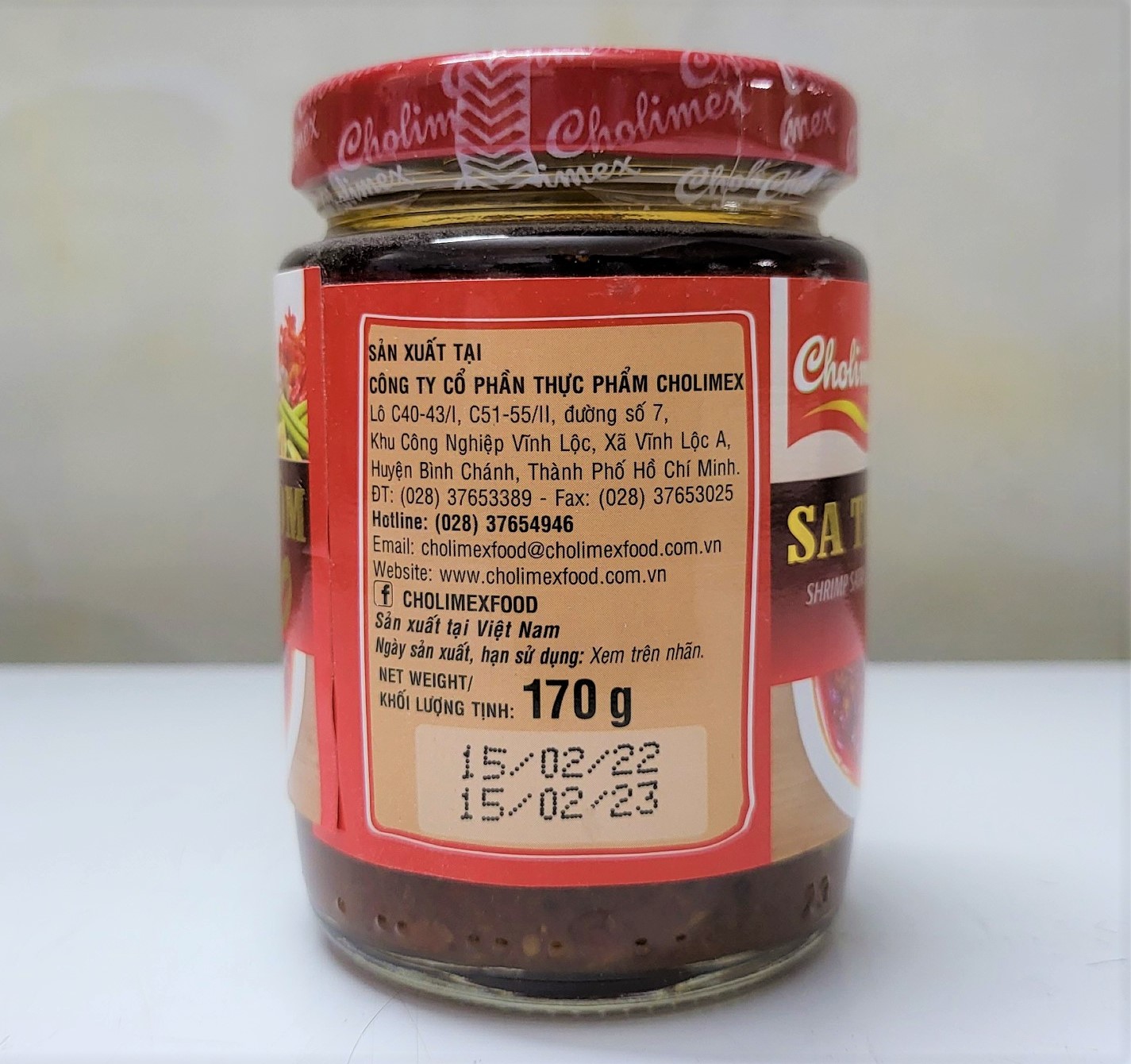 [Lọ thủy tinh 170g] SA TẾ TÔM XO [VN] CHOLIMEX Shrimp Satay