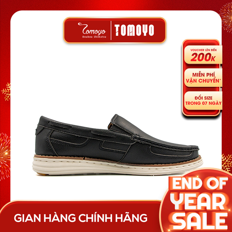 SIÊU SALE 6.6 | Giảm 30% đơn 199k - GIÀY SNEAKER NAM DA BÒ SIÊU NHẸ TOMOYO 01-T
