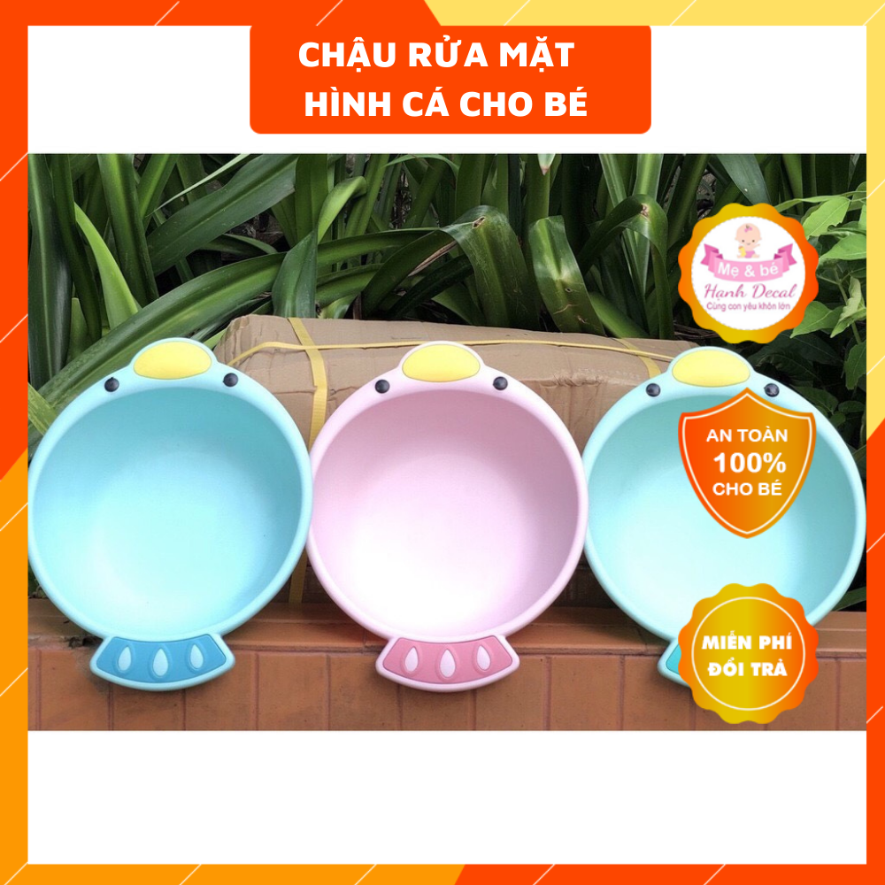 chậu rửa mặt cho bé hình cá mã