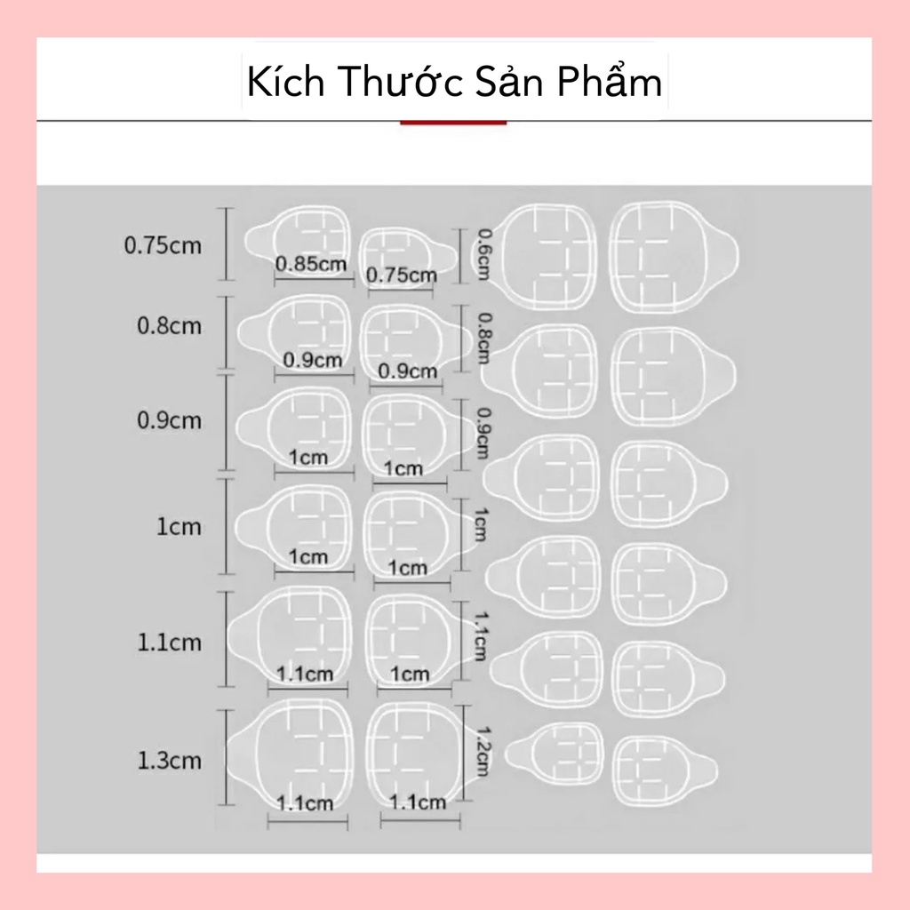 [HCM]Miếng Dán Móng Bộ 24 Miếng Keo Dán Móng Hai Mặt