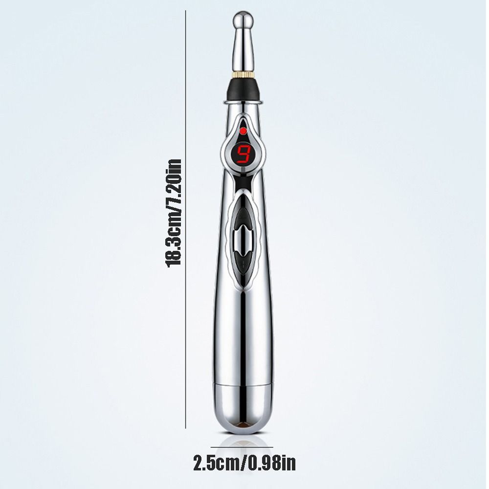 2/3/5 Heads Electronic Acupuncture Pen 9th Gear Electric Massage Pen ...