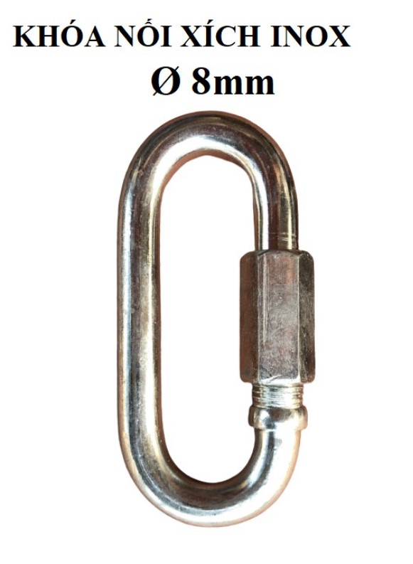 Móc nối xích, khóa xích INOX 304 [ Ø 8mm ]