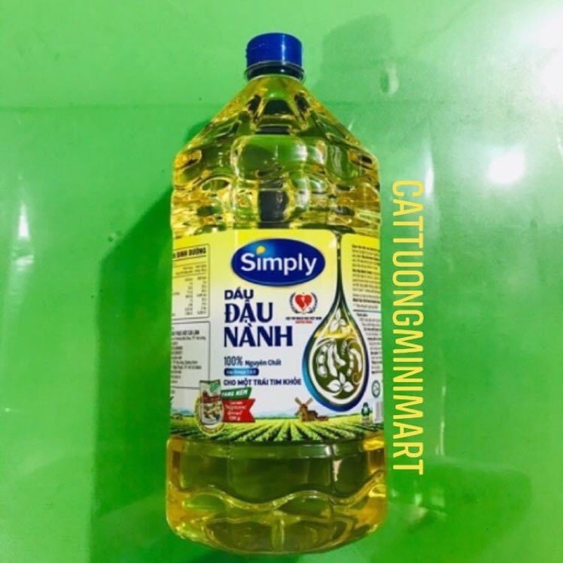 Dầu ăn đậu nành Simply 2L date mới nhất