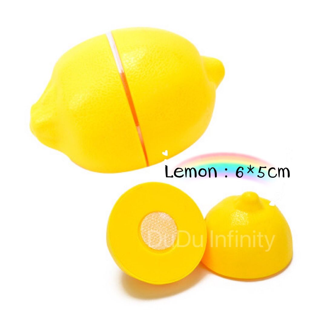 Kid Set Kitchen Pretend Play Mainan Fruit Cutting Toys Mix & Match. 