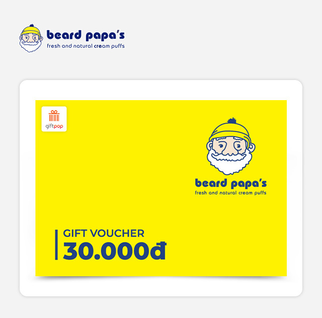 Phiếu quà tặng Beard Papas 30K