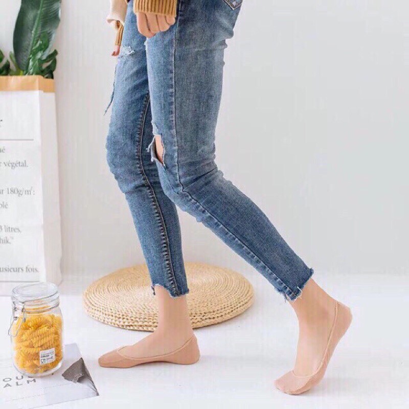 Set 5 Đôi Tất Hài Nữ Da Chân Siêu Dai