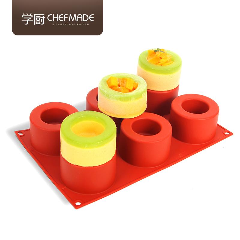 Chef Made Đa Chức Năng Platinum Silicone Không Dính Meike Lồi Dưới 6 THẬM CHÍ Băng Cốc Khuôn Bánh Nhập Khẩu Ý