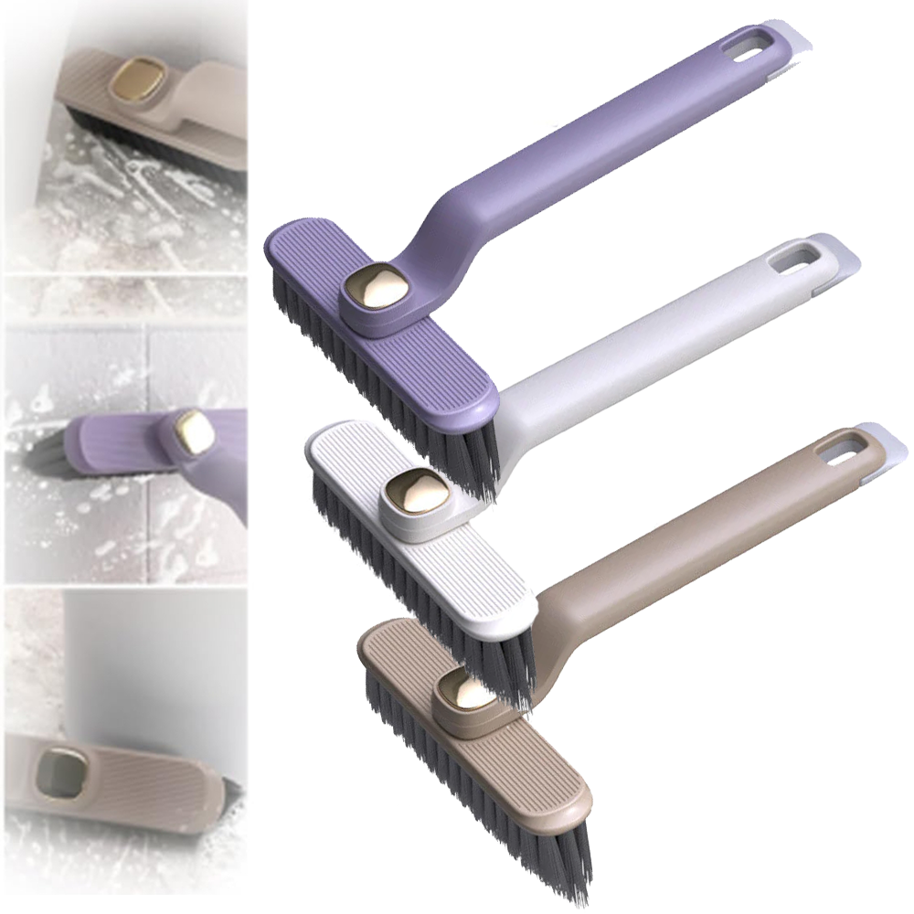 Kebidumei Multi-Function Rotating Crevice Cleaning Brush Kitchen Toilet Tile Joints Dead Angle Crevice Gap Cleaner Brush for Shower Floor