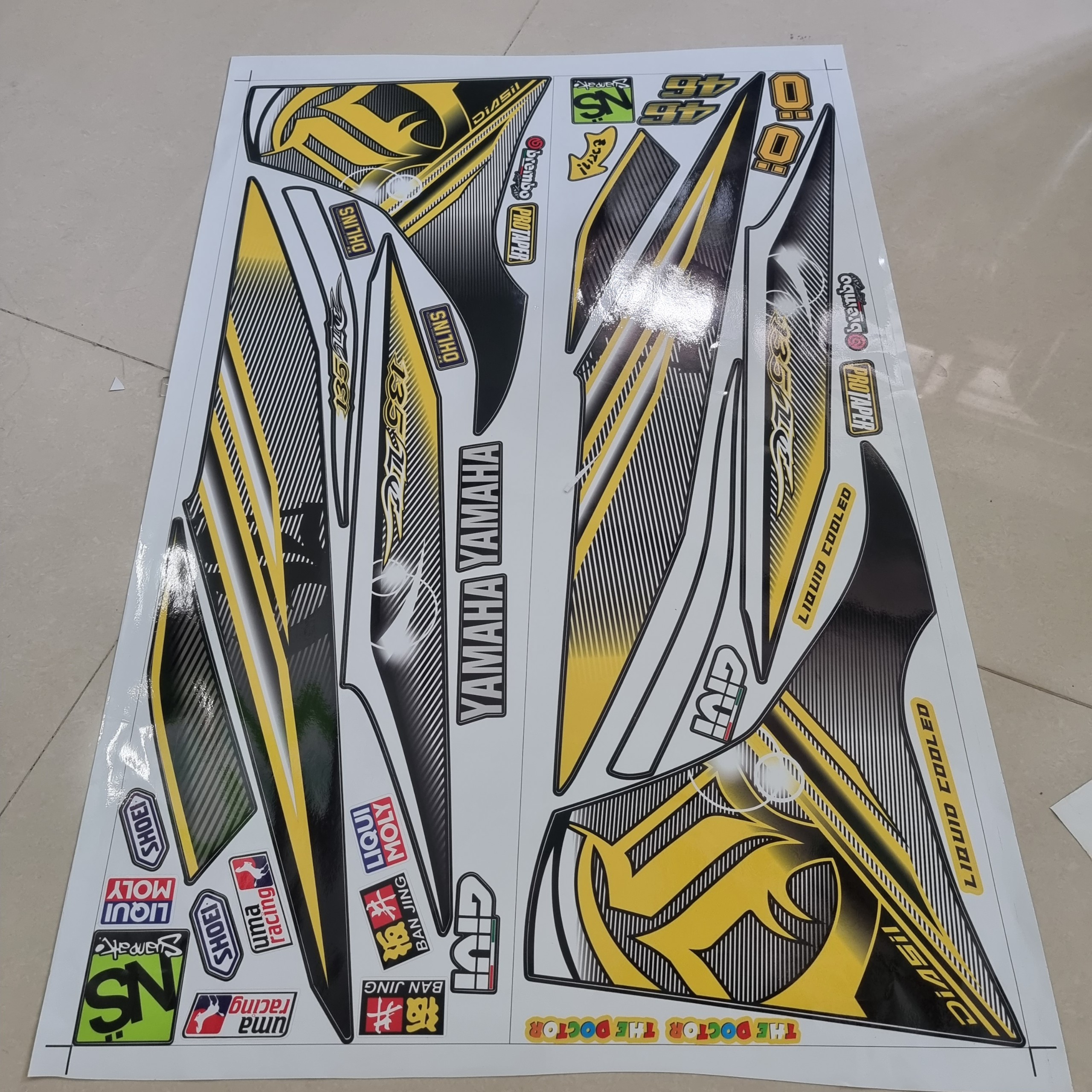 Tem xe exciter 2011 135 LC tặng logo