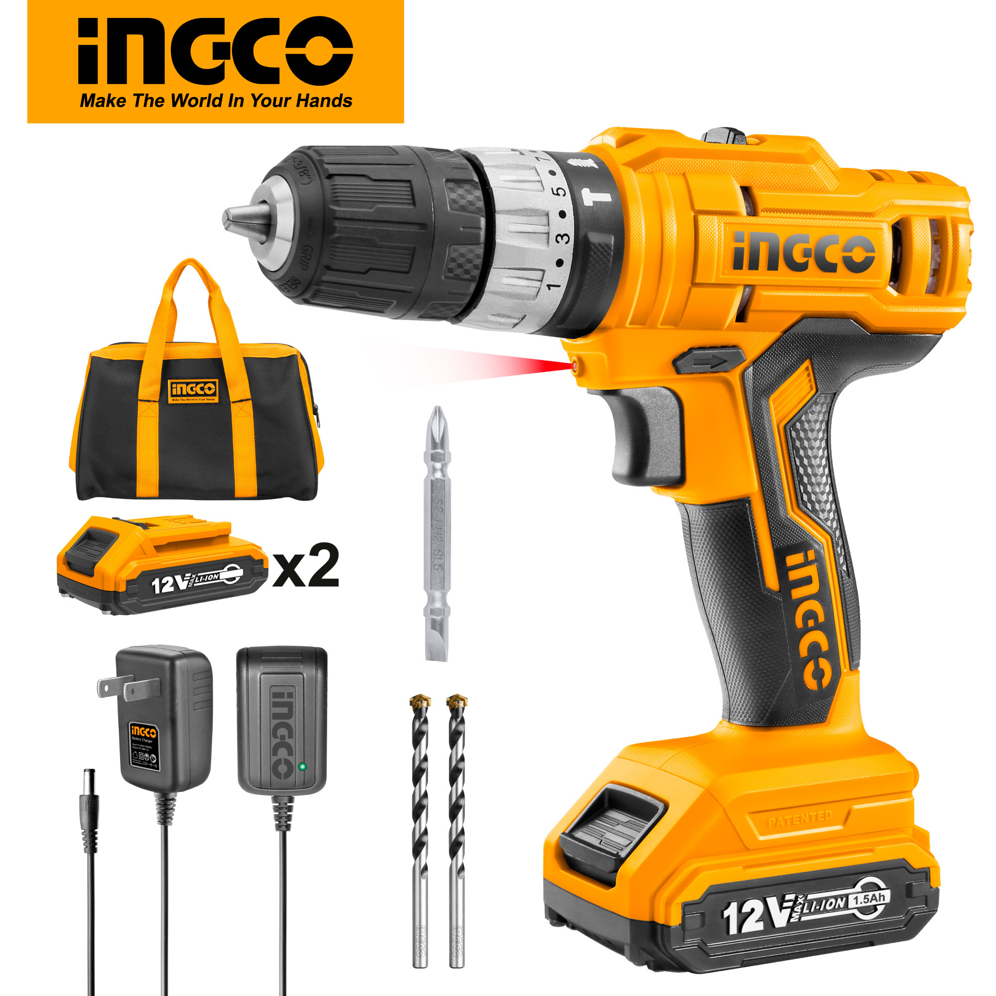 INGCO 12V 25NM Cordless Lithium-ion 