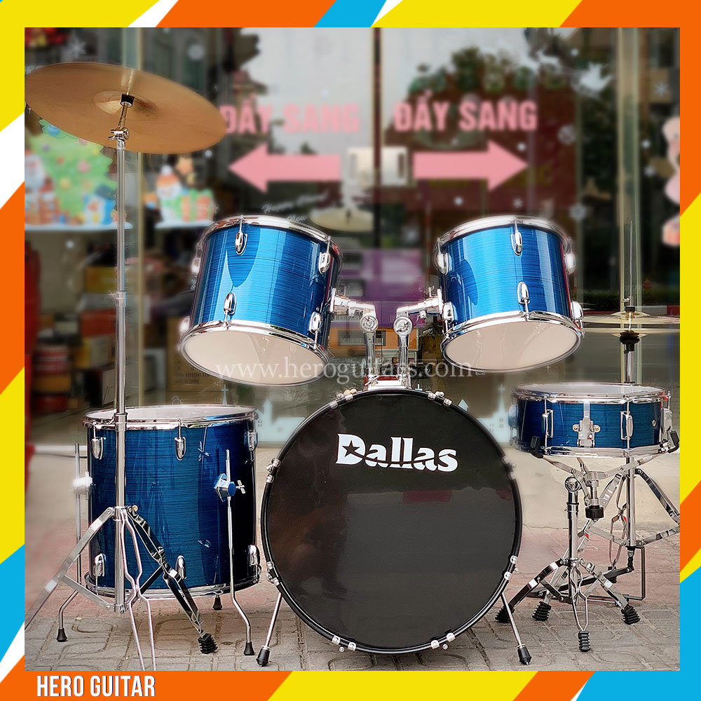 Bộ trống Jazz nguyên set hãng Dallas/GTX – Set Jazz Drum Size tiêu chuẩn