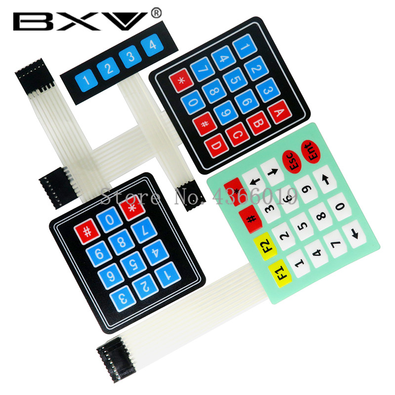 【Unique features】4 12 16 20 Key 1*4 4*3 4*4 4*5 Membrane Switch Keypad ...
