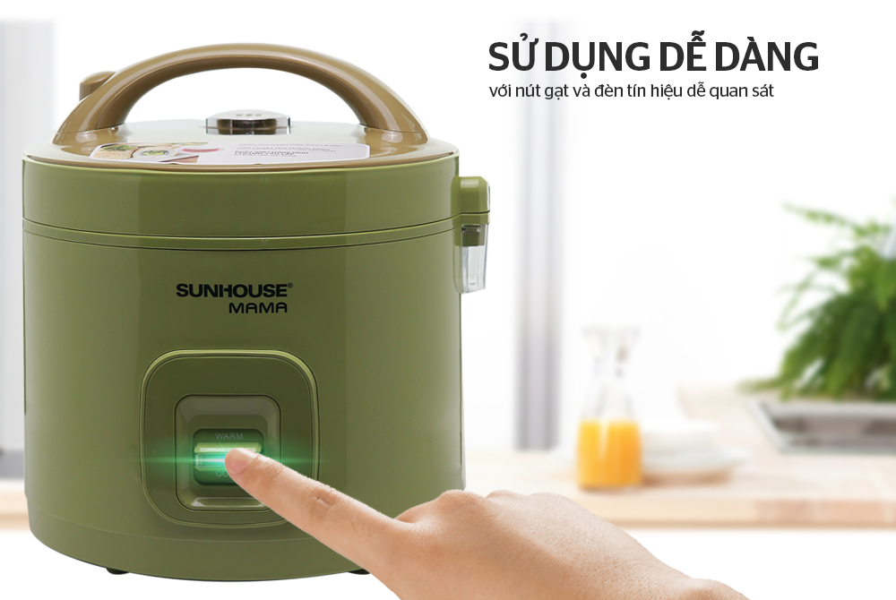Nồi cơm điện 1.2L SUNHOUSE MAMA SHD8265G