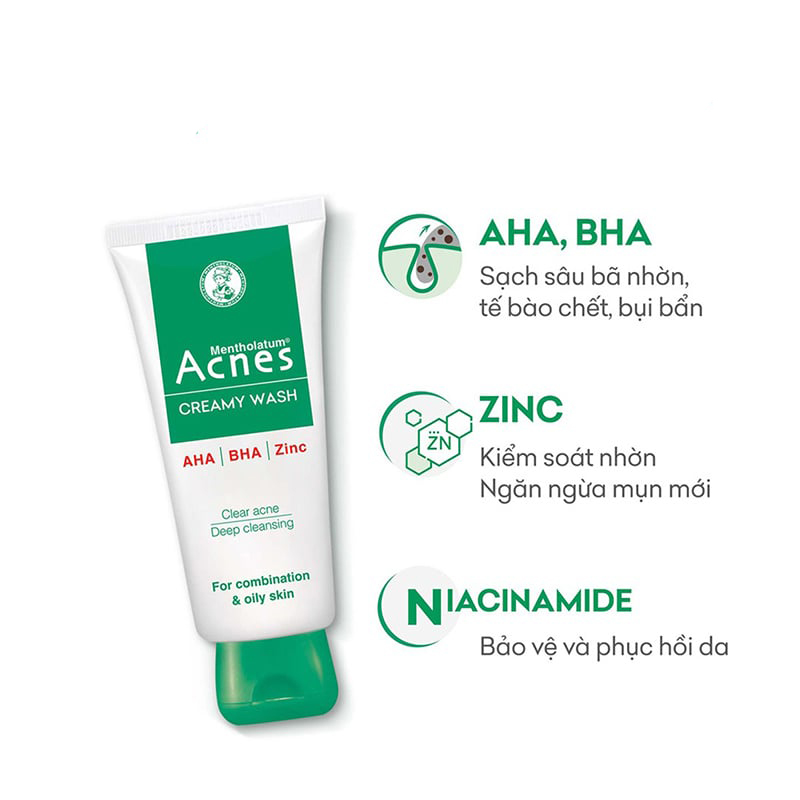 Kem rửa mặt ACNES CREAMY WASH 100G