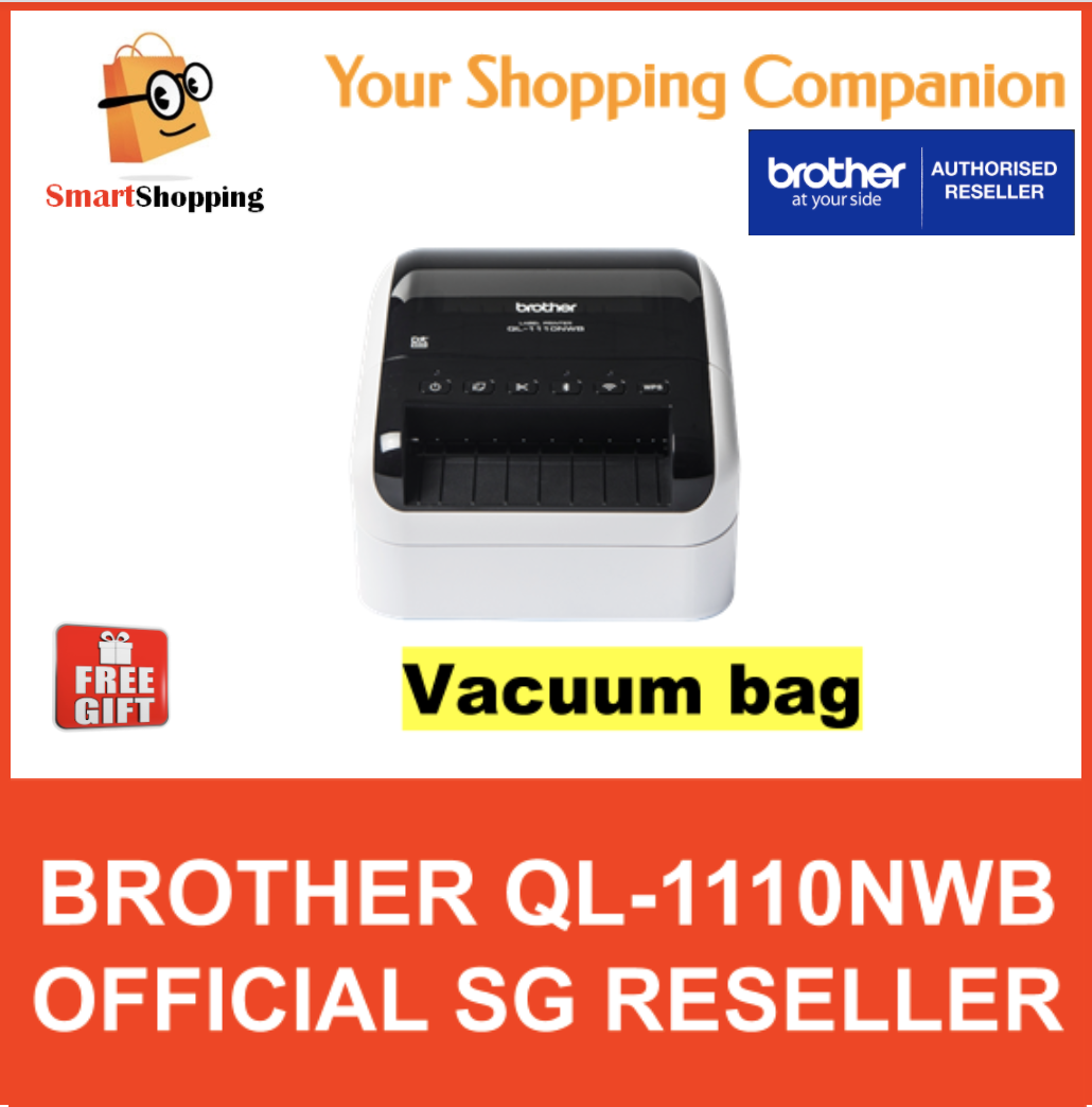 Original) Brother QL-1110NWB Wide Format USB Ethernet Wi-Fi and Bluetooth  connectivity with support for MFi and AirPrint QL1110NWB QL 1110NWB  (upgraded model of QL-1050 QL-1060N) Labeller label maker printer Lazada  Singapore
