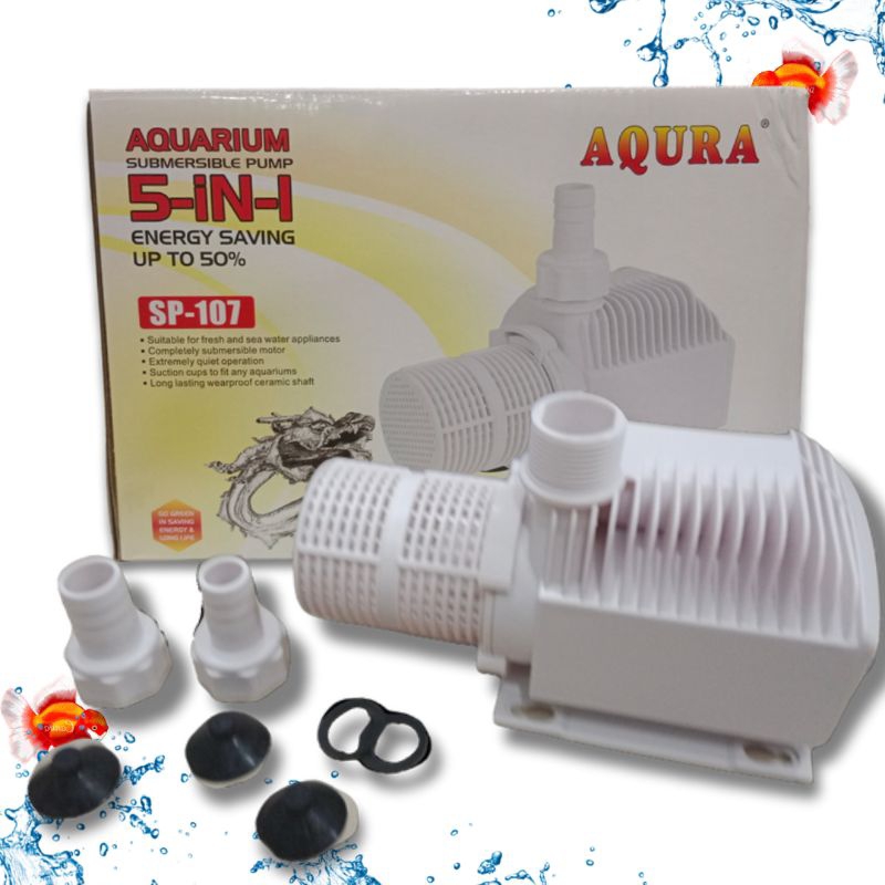 Pompa Kolam Hidroponik AQURA 5IN1 SP 107