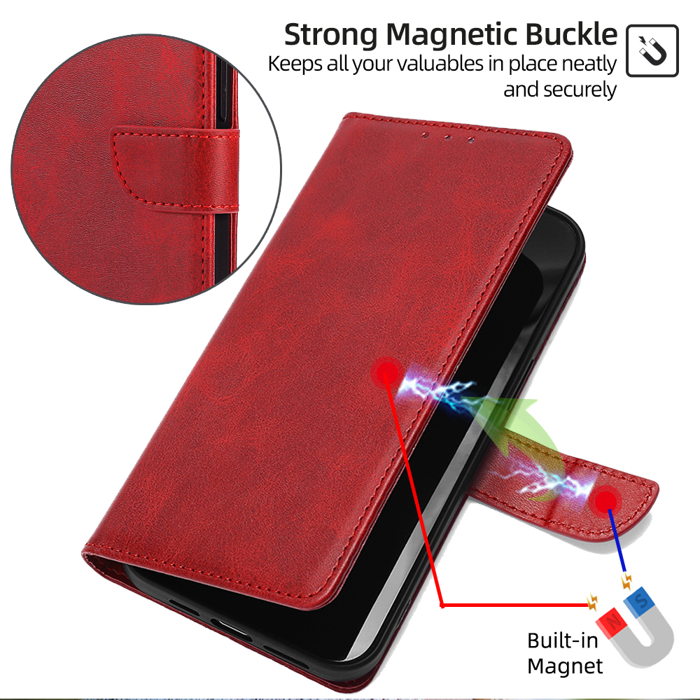 Business Leather Case for VIVO V30 V29 Lite V29E V27E V25E V23E V21E V27 V25 V23 V21 Pro Magnet Buckle Wallet Case Flip Cover. 
