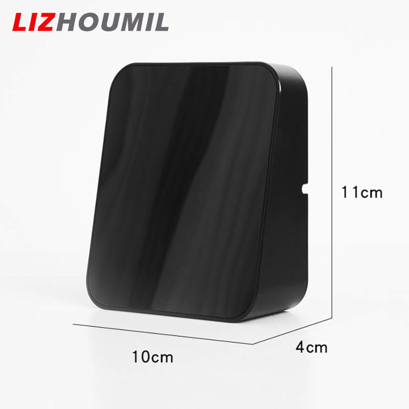 LIZHOUMIL Led Electronic Digital Alarm Clock With Temperature Time Date Display 2 Levels Adjustable Brightness Bedside Clock For Home Decor
