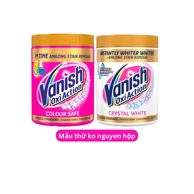 Bột Giặt Tẩy Trắng Quần áo Vanish Oxi Action đánh bay vết bẩn cứng đầu nhập khẩu Anh