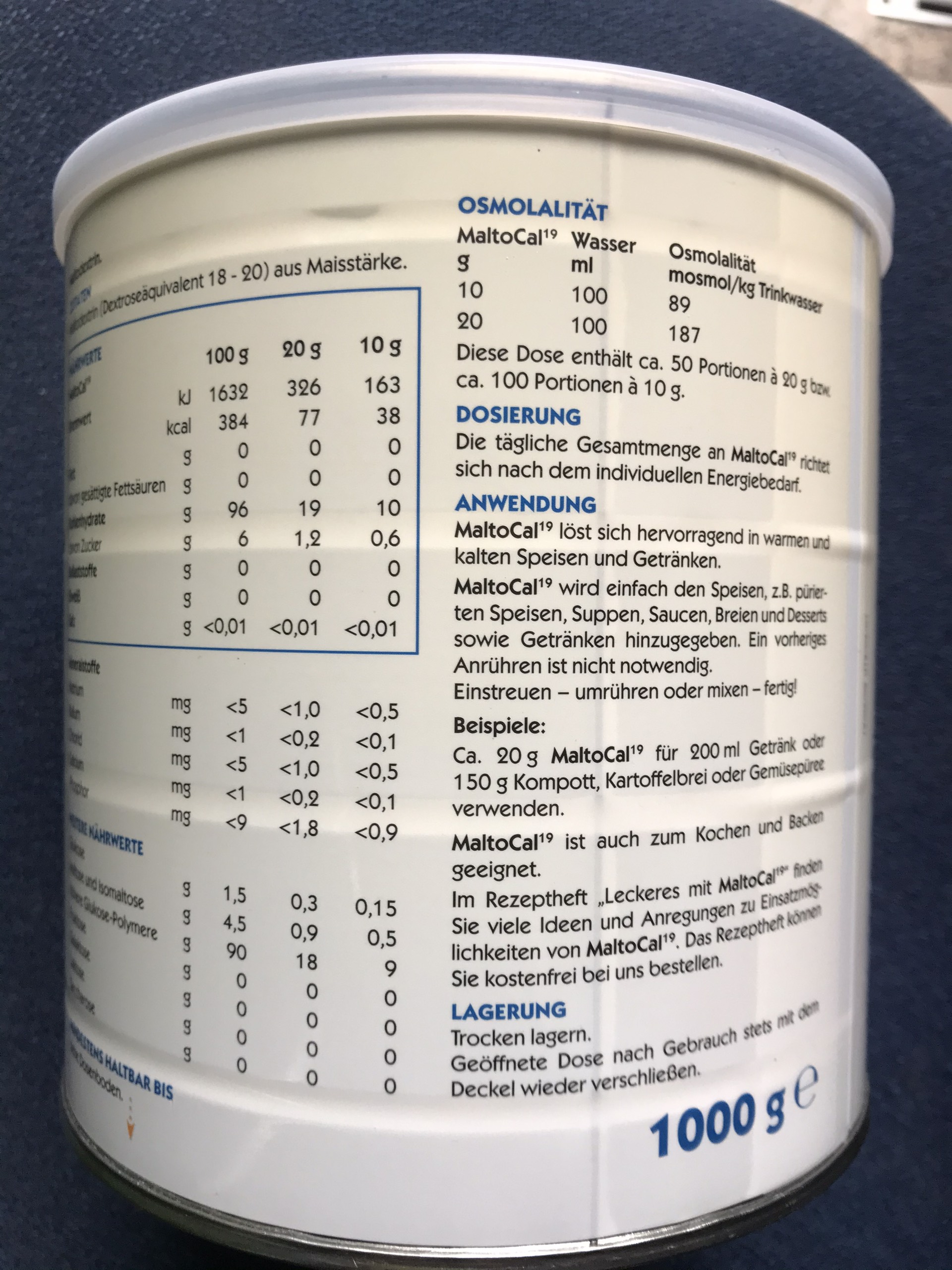 Sữa bột tăng cân MalToCal 19 Đức