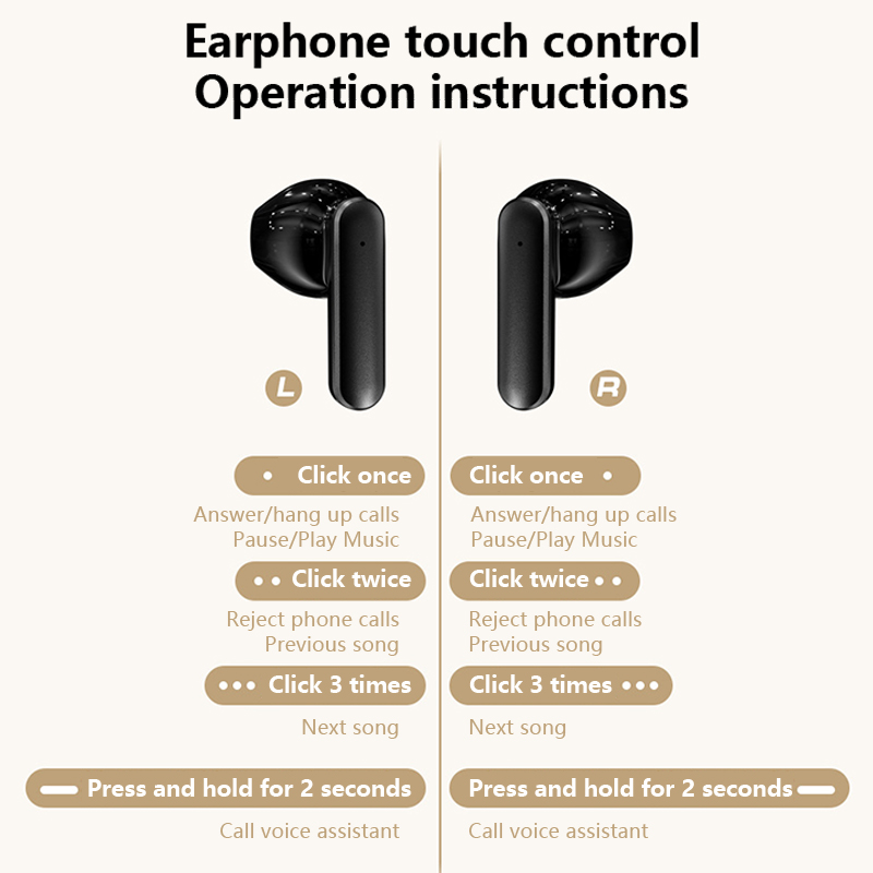 YX28 Bluetooth 5.4 Wireless Earphones LCD Color Screen ENC Active Noise Cancelling TWS Sports Earbuds 16 National Languages. 
