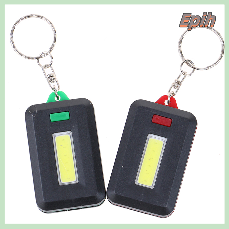 [Epih] Cob flashlight keychain mini led flashlight portable outdoor emergency light