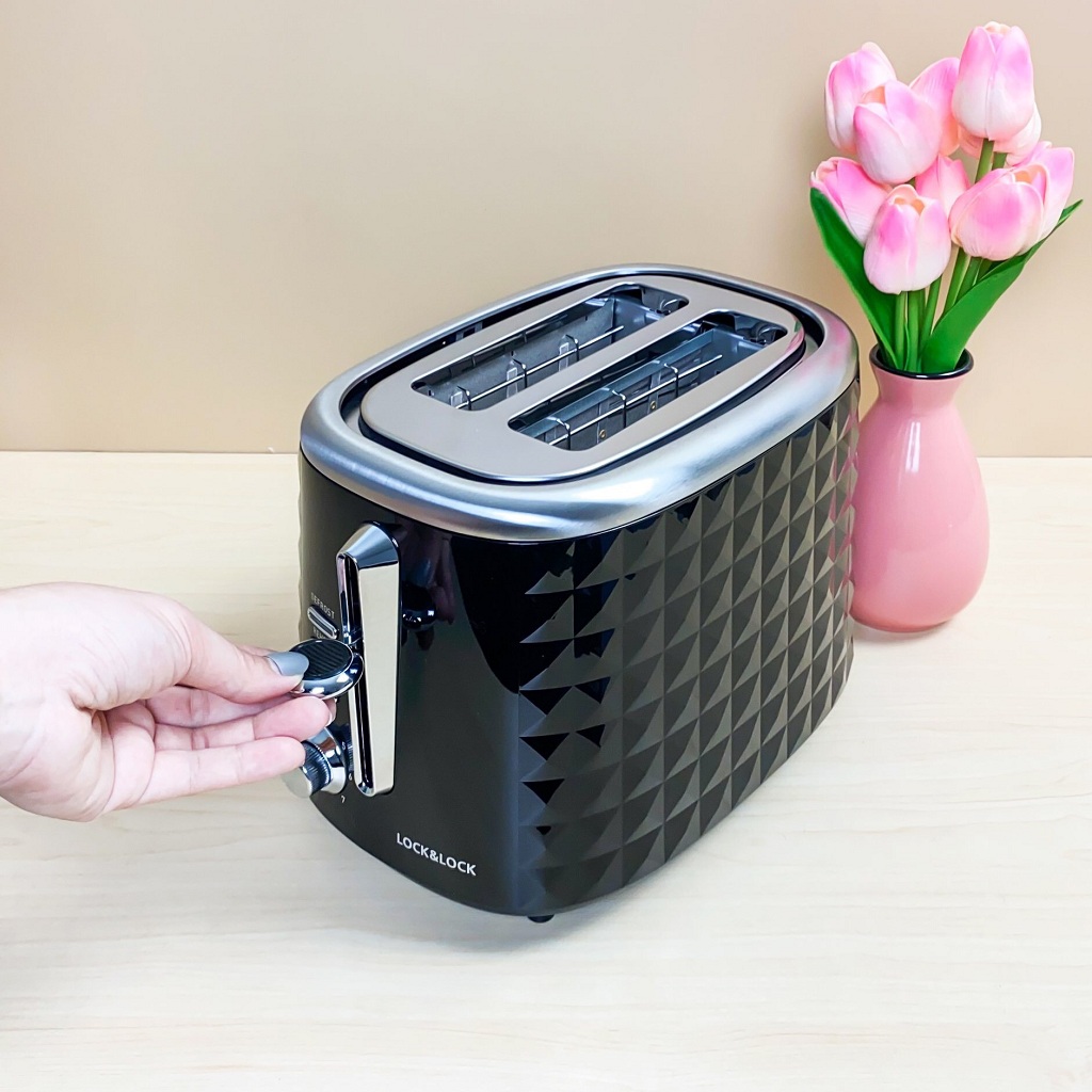 Máy Nướng Bánh Mì Lock&Lock Công Suất 800W EJB- 222BLK