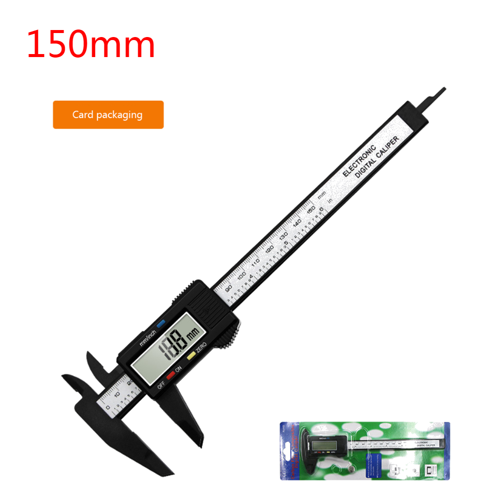 6inch Electronic Digital Caliper 150mm Carbon Fiber Dial Vernier