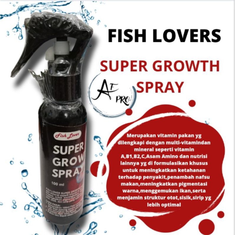 Obat Ikan Hias FISH LOVER SUPER GROWTH SPRAY 100ML