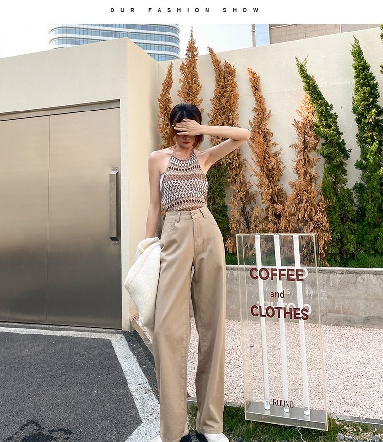 QUẦN ỐNG RỘNG MÀU KEM CẢ PHÊ SỮA MÀU ĐẸP ĐỘC LẠ