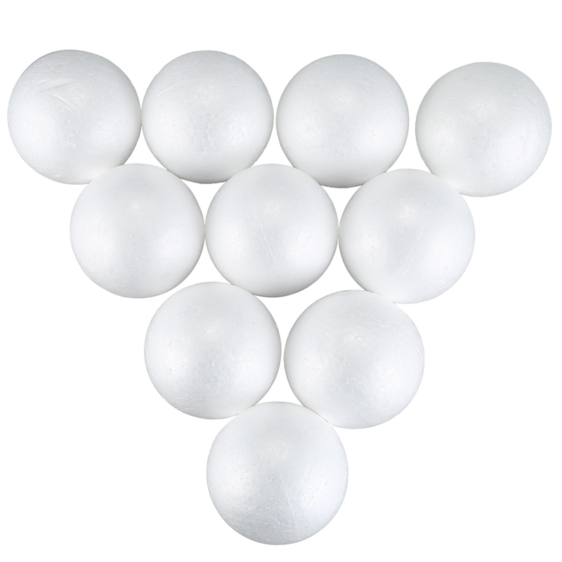 10 x Modelling Craft Polystyrene Foam Ball Sphere 10cm---White