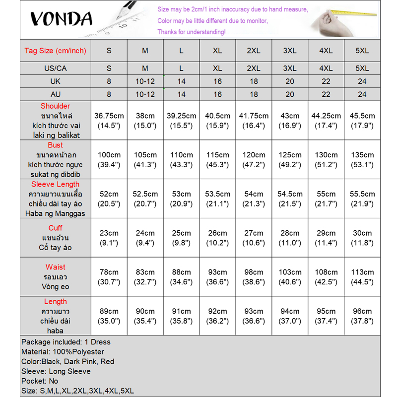 VONDA%20Women's%20Girlish%20Lantern%20Sleeve%20Contrast%20Color%20Dress%20Bowknot%20A-Line%20Versatile%20Daily%20Sundress%20(Korean%20Causal)%20-%20Image%208