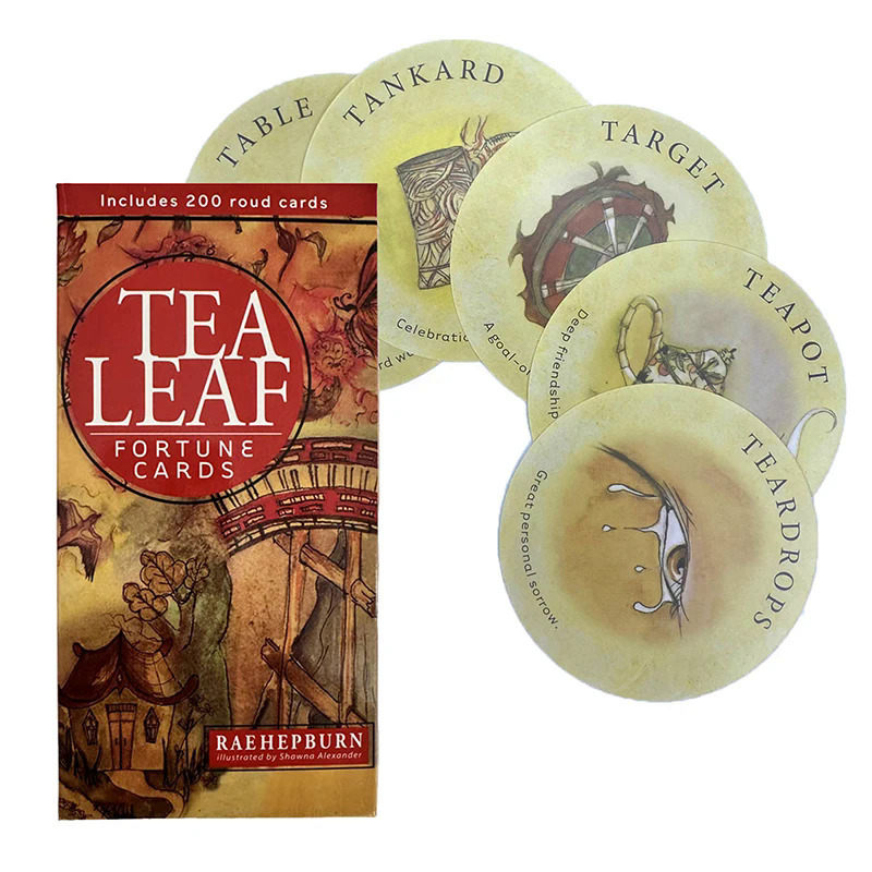 Tea Leaf Fortune Cards Tarot Oracle Card Prophecy Divination Deck Family Party Board Game Fortune ling Game