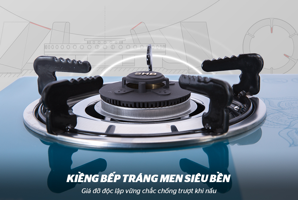 Bếp Gas Dương Kính SUNHOUSE SHB3336
