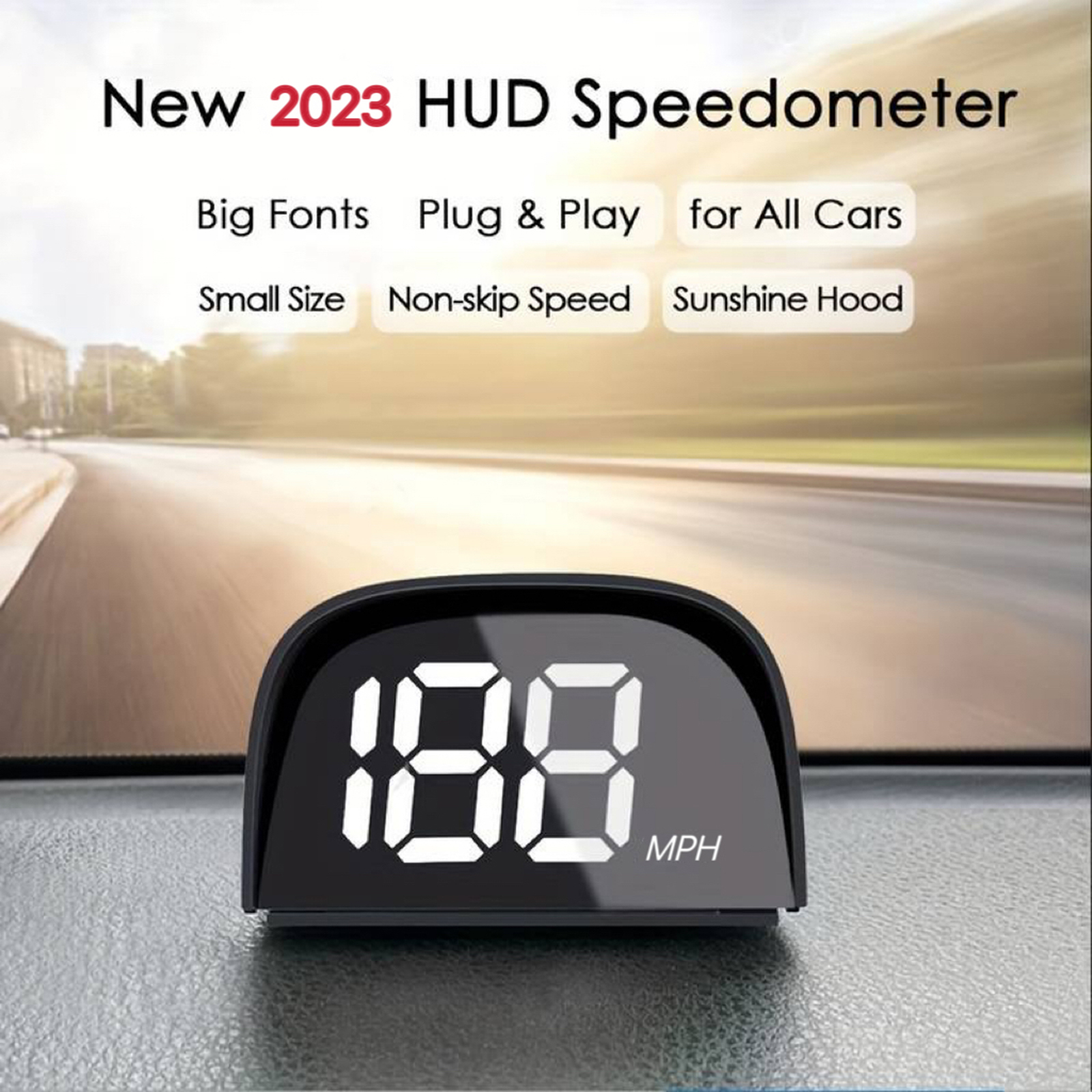 NEW 【Innovative design】Gps Hud Digital Speedometer Display Plug And ...
