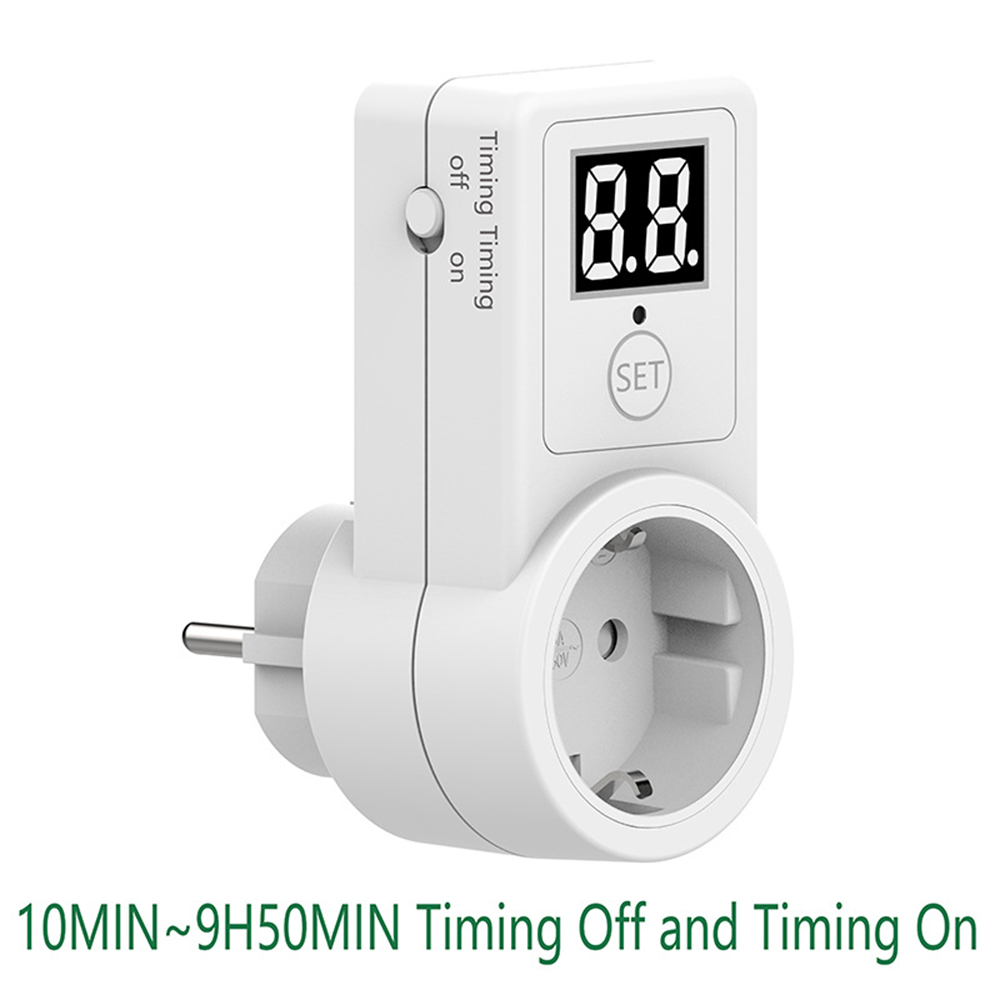【Unique features】EU Plug Digital Countdown Timer Smart Control Plug-In ...